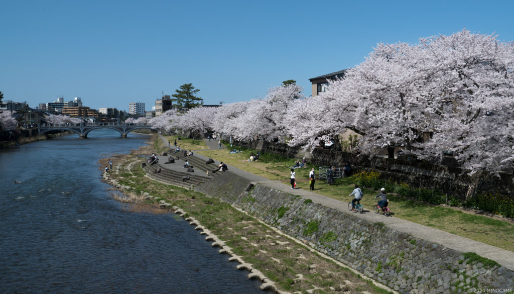 Asano River in Kanazawa city, Ishikawa pre., JP