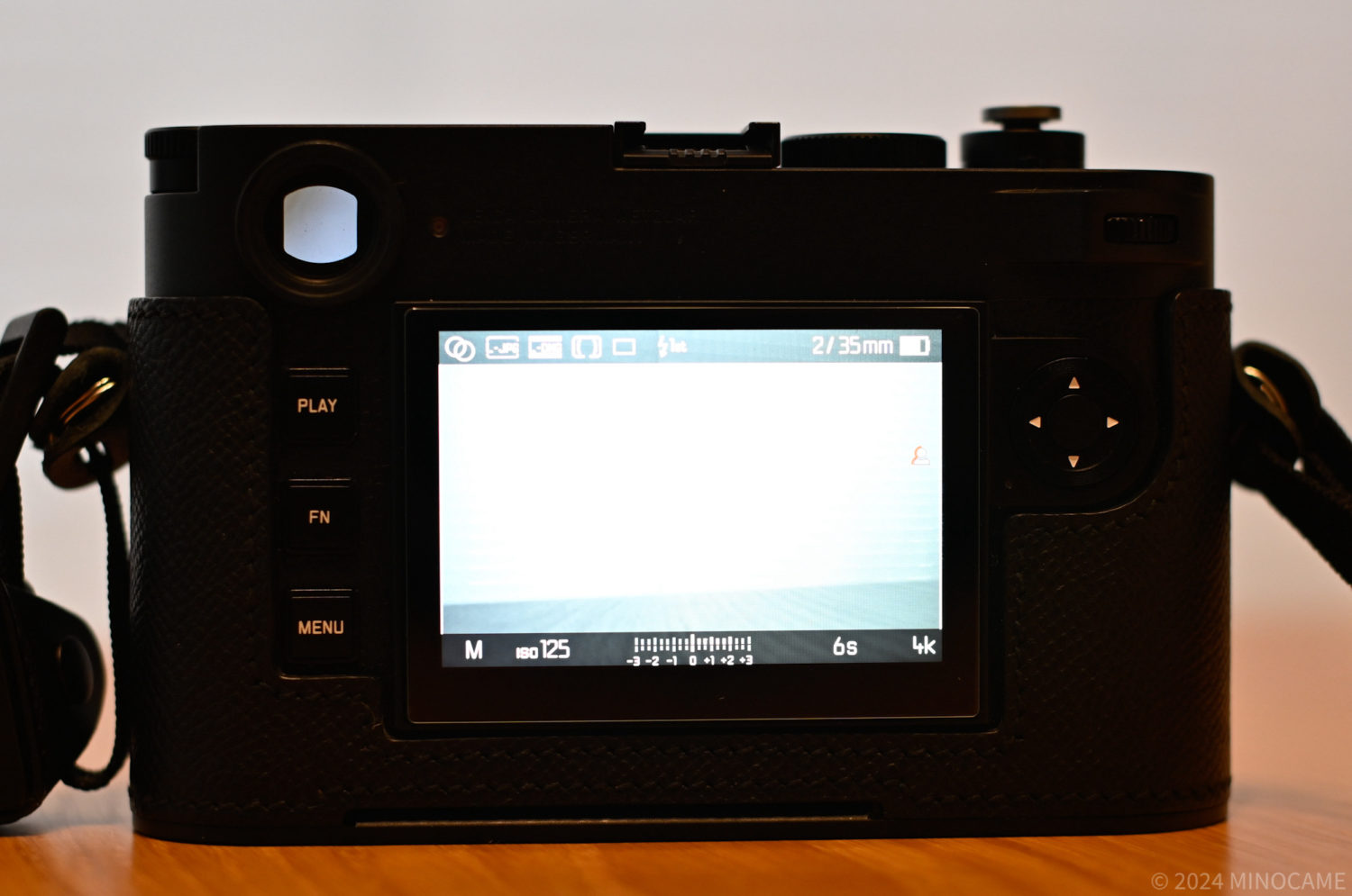 LCD screen of Leica M11 Monochrom