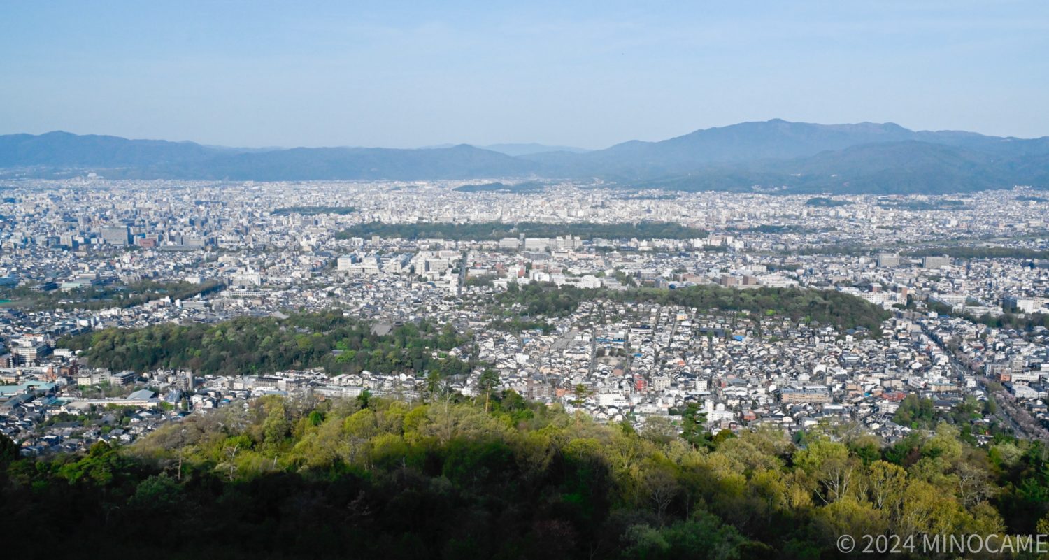 Nice view of whole Kyoto city from Hidoko of Mr.Daimonji