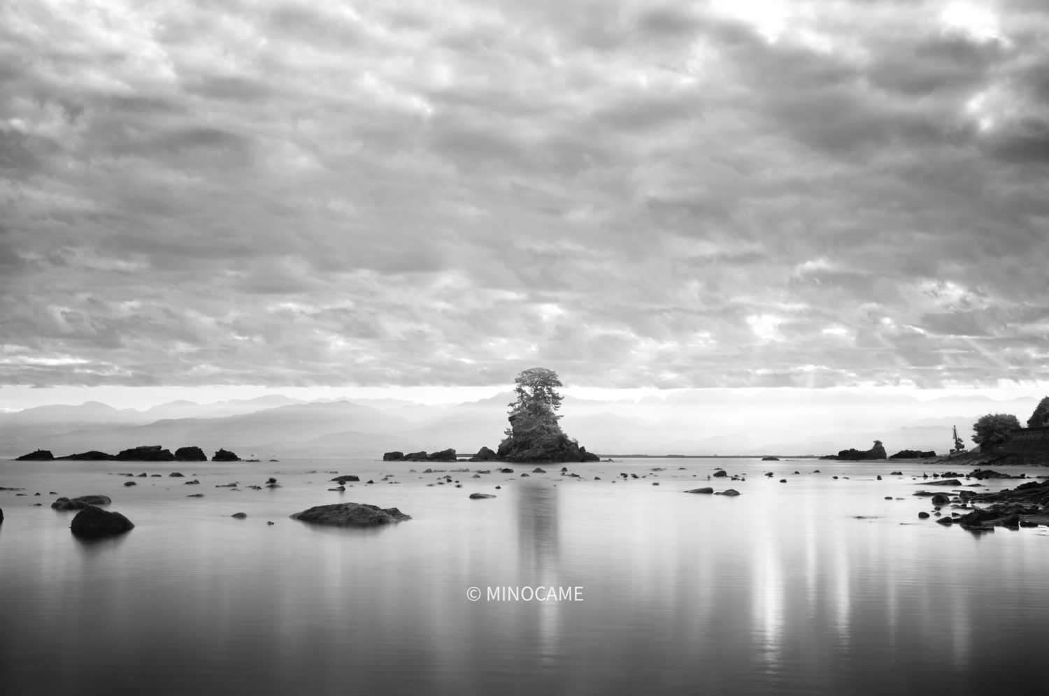 At Amaharashi beach in Takaoka city, Toyama prefecture in Hokuriku, Japan.